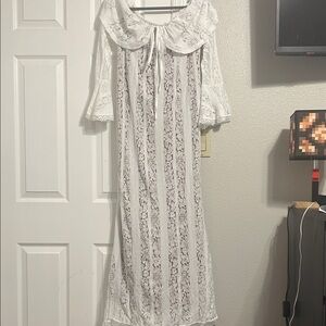 White Lace Off-Shoulder Dress